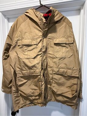 Vintage Woolrich Tan Mountain Parka With Hood XL